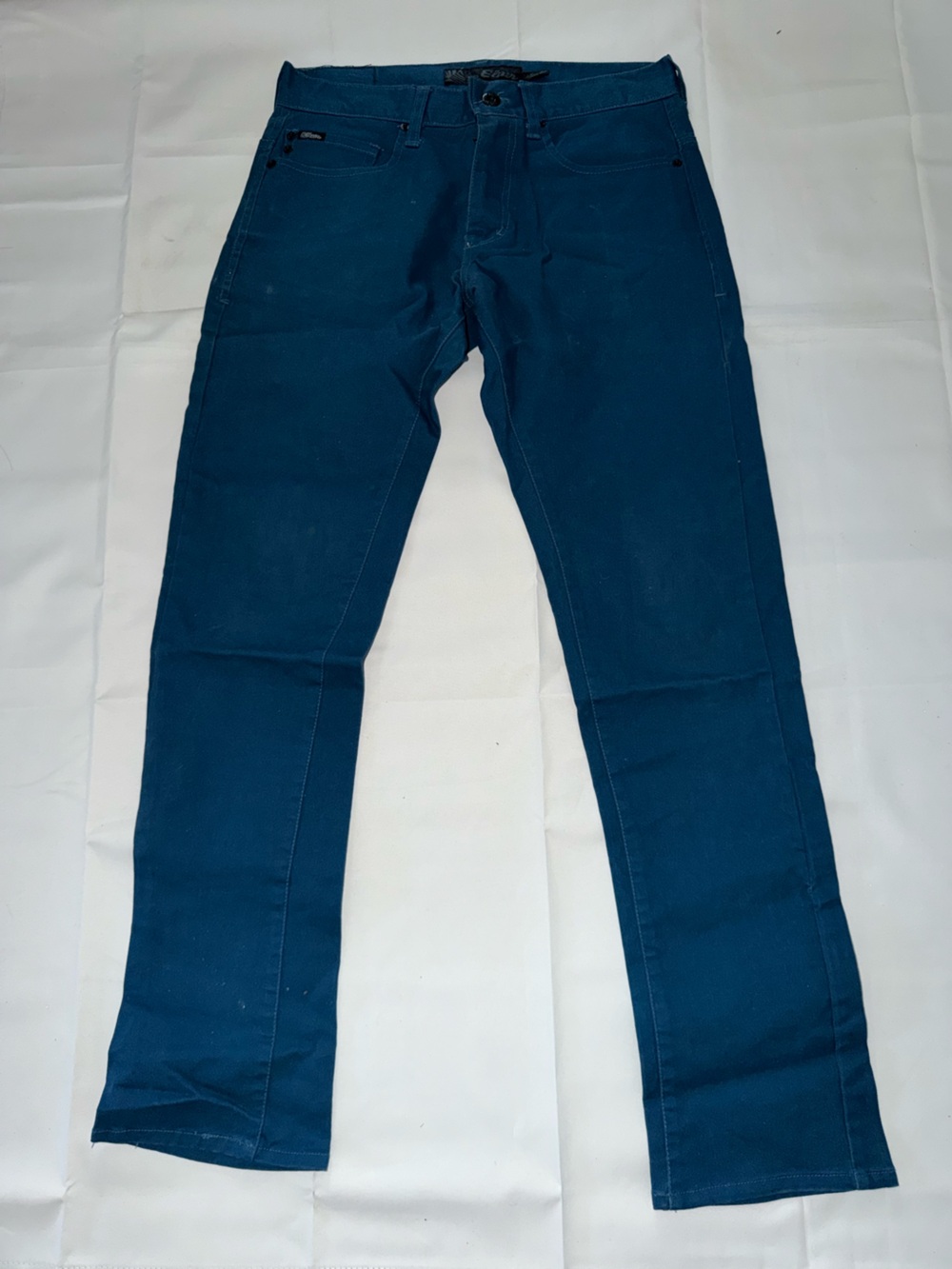 Straight Fit Men's Jeans in Deep Teal